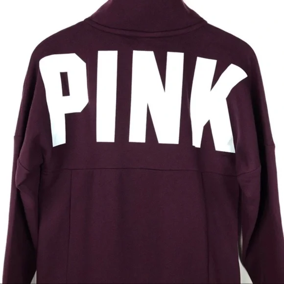 PINK Victoria’s Secret Mock Neck Half Zip Sweater XS - Picture 5 of 7
